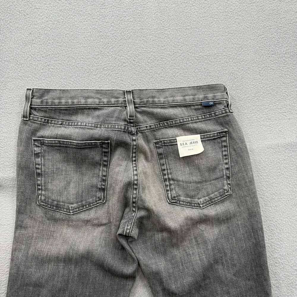 Outerknown S.E.A.‎ Jeans Mens 33x30 (Fits 33/28) Gray Ambassador Slim Taper.